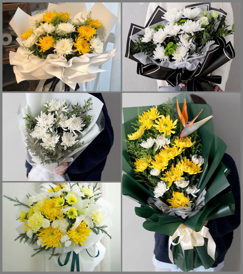广东汕头市潮南区井都镇上南社区白事花束代送
